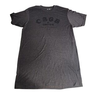 CBGB OMFUG Home of Underground Rock Graphic T-Shirt Gray Medium Punk Rock Tee